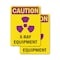 Signmission Radiation & Laser Sign, 10 in H x 7 in W, Vinyl Decal, Rectangle OS-2PACK-CR-D-710-V-10282 - alternate 1